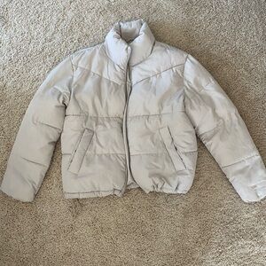 Beige Women’s Puffer Jacket | Medium | NWOT